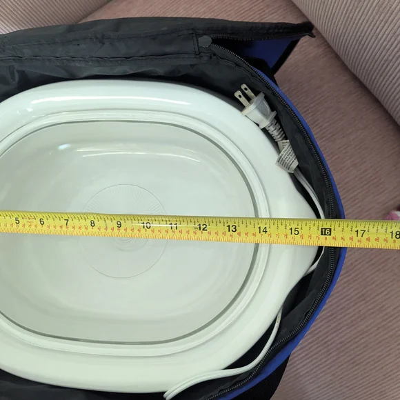 CorningWare White Slow Cooker with Glass Lid - Picture 6 of 9